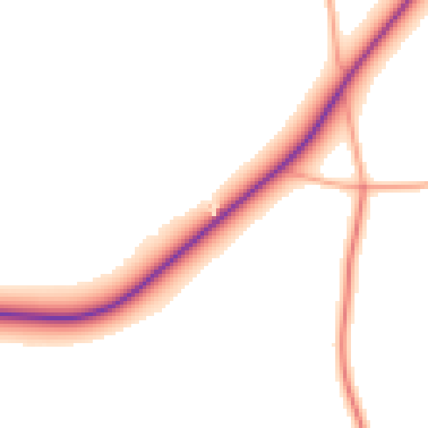 Daytime road noise heatmap for NR21 0PA