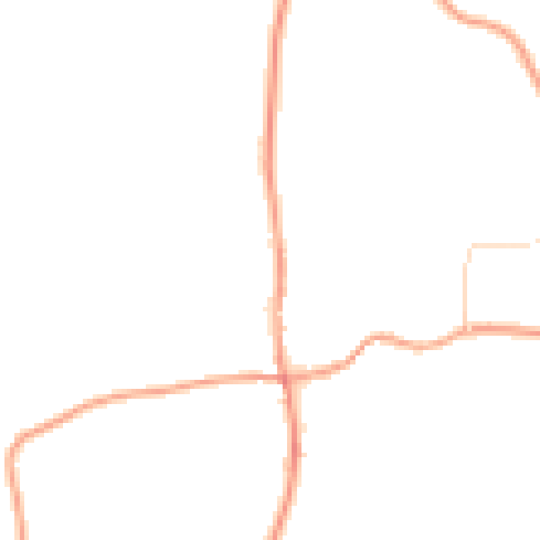 Daytime road noise heatmap for NR21 0QS