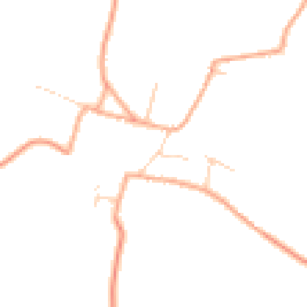 Daytime road noise heatmap for NR21 7AA