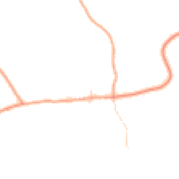 Daytime road noise heatmap for NR21 7BW