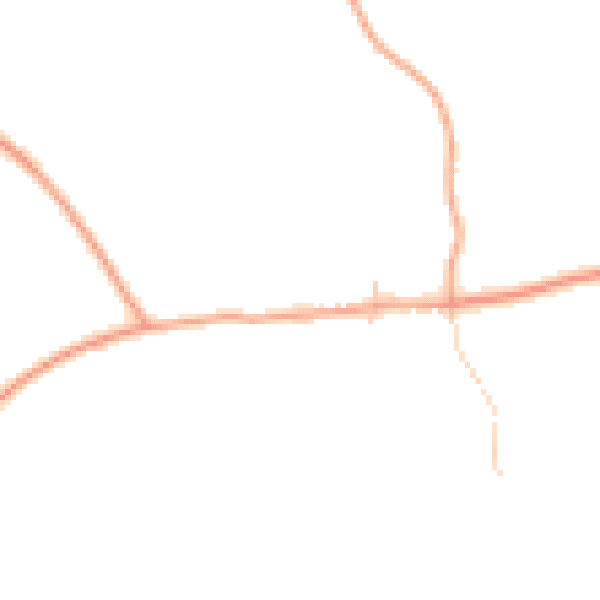 Daytime road noise heatmap for NR21 7BX