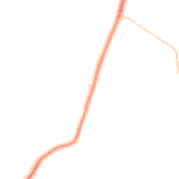 Night-time road noise heatmap for NR21 7LW