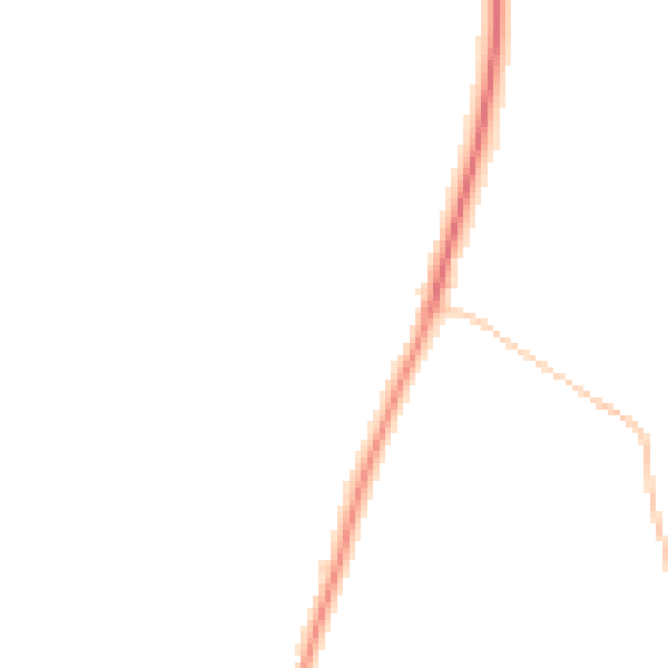 Night-time road noise heatmap for NR21 7LY