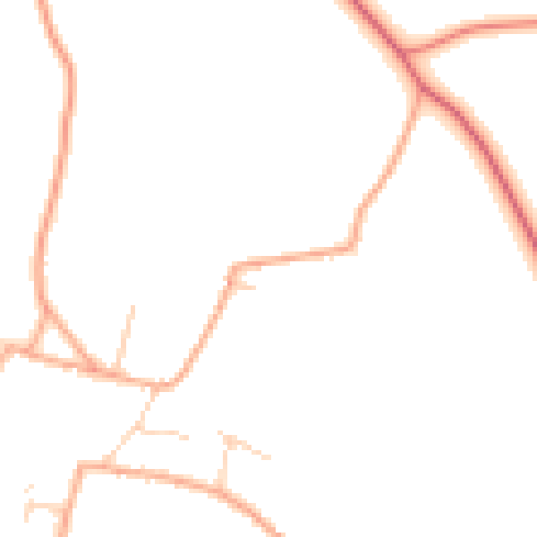 Daytime road noise heatmap for NR21 7ND