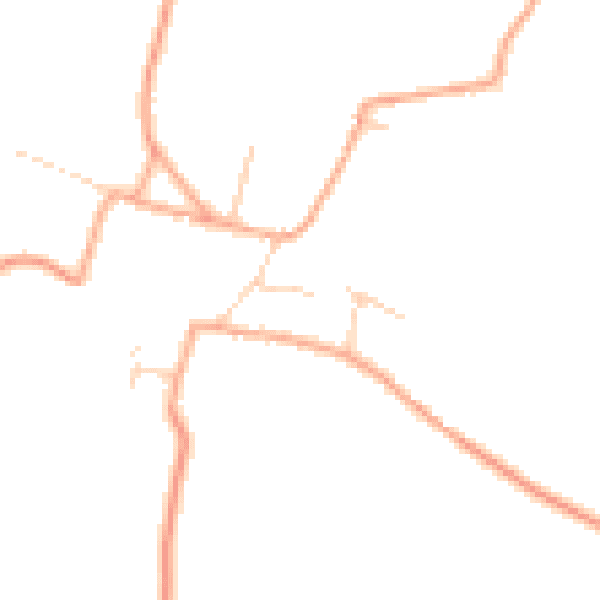 Daytime road noise heatmap for NR21 7NG