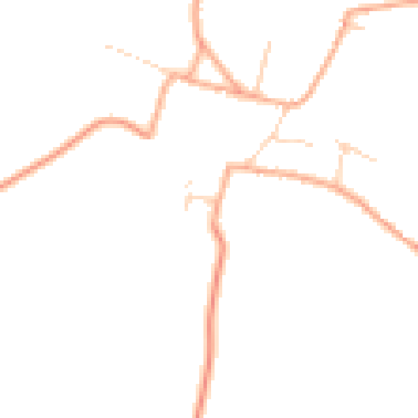 Daytime road noise heatmap for NR21 7NL