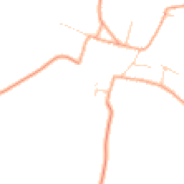 Daytime road noise heatmap for NR21 7NN