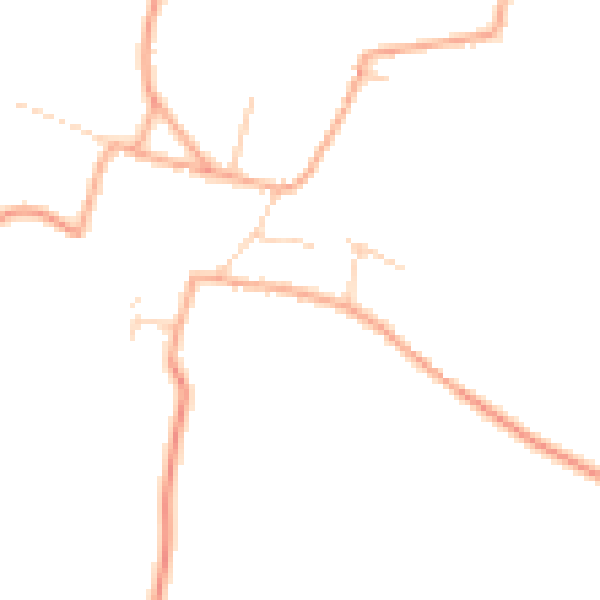 Daytime road noise heatmap for NR21 7NQ