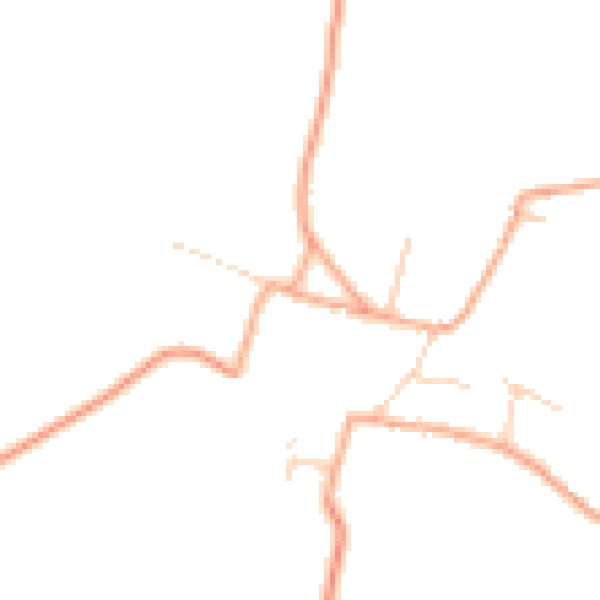 Daytime road noise heatmap for NR21 7NR