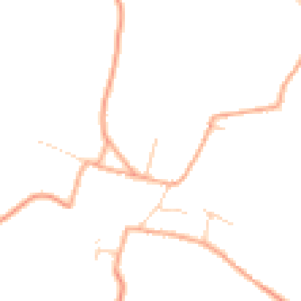 Daytime road noise heatmap for NR21 7NT