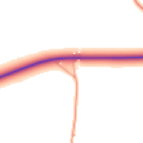 Daytime road noise heatmap for NR21 7PF