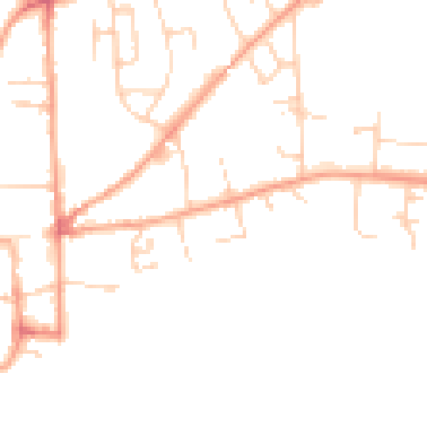 Daytime road noise heatmap for NR21 8GZ