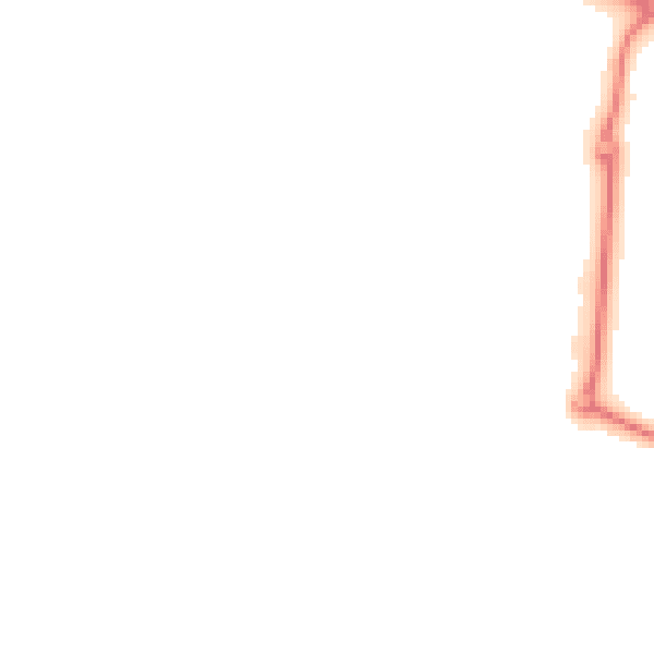 Night-time road noise heatmap for NR21 8LE
