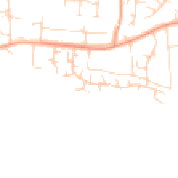 Daytime road noise heatmap for NR21 8PJ