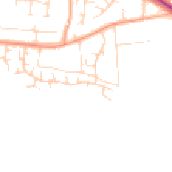 Daytime road noise heatmap for NR21 8PR