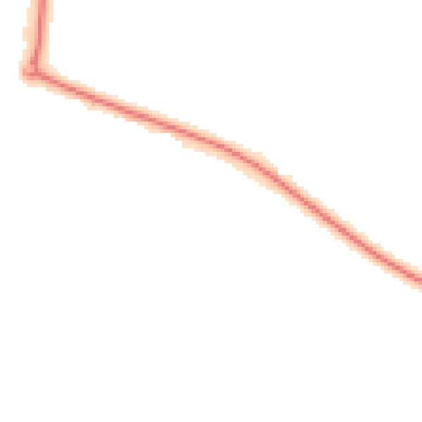 Night-time road noise heatmap for NR21 8QF