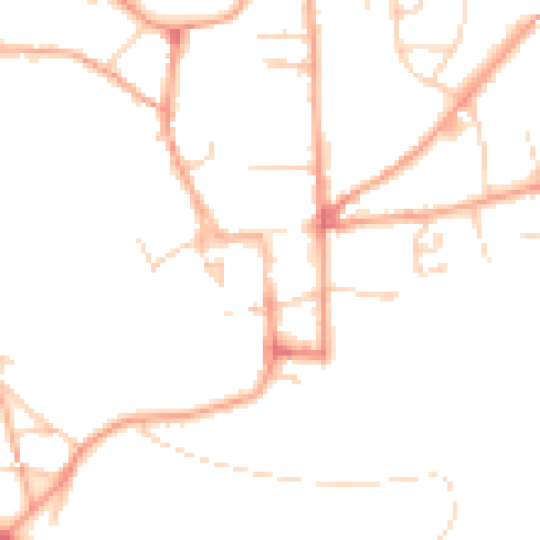 Daytime road noise heatmap for NR21 9AG