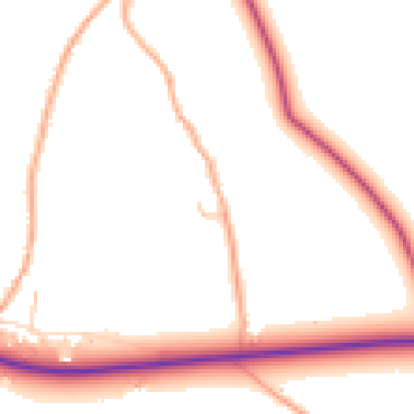 Daytime road noise heatmap for NR21 9ND