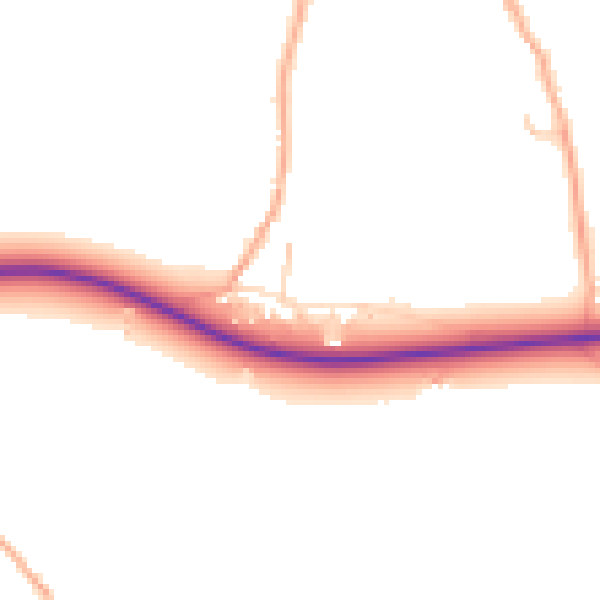 Daytime road noise heatmap for NR21 9QD