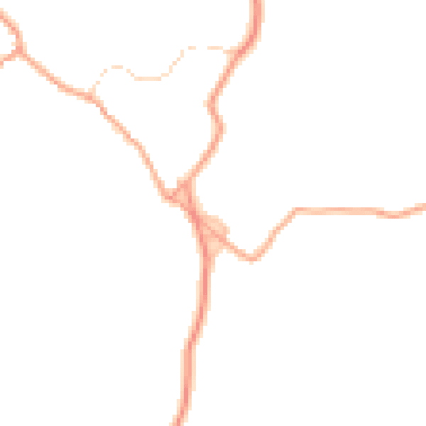 Daytime road noise heatmap for NR24 2AA