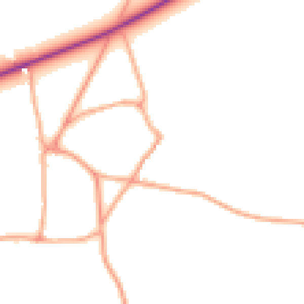 Daytime road noise heatmap for NR24 2AB