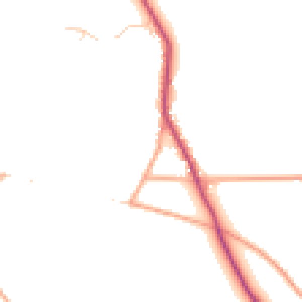 Daytime road noise heatmap for NR24 2AG