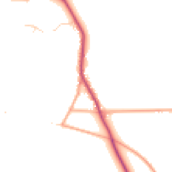 Daytime road noise heatmap for NR24 2AL