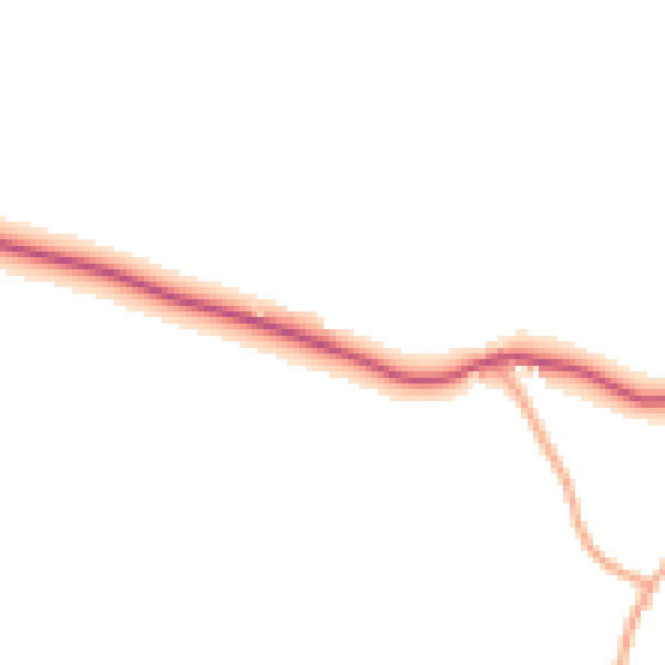 Daytime road noise heatmap for NR24 2BB