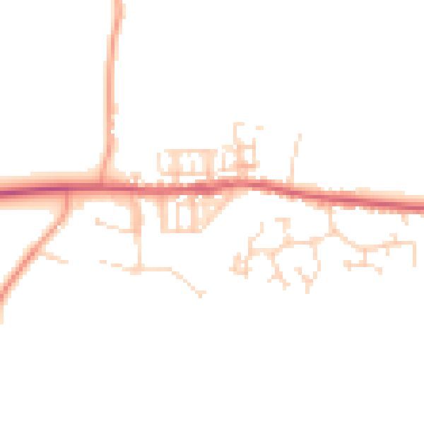 Daytime road noise heatmap for NR24 2DE