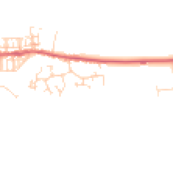 Daytime road noise heatmap for NR24 2DU