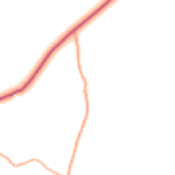 Daytime road noise heatmap for NR24 2DX