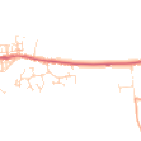 Daytime road noise heatmap for NR24 2GA