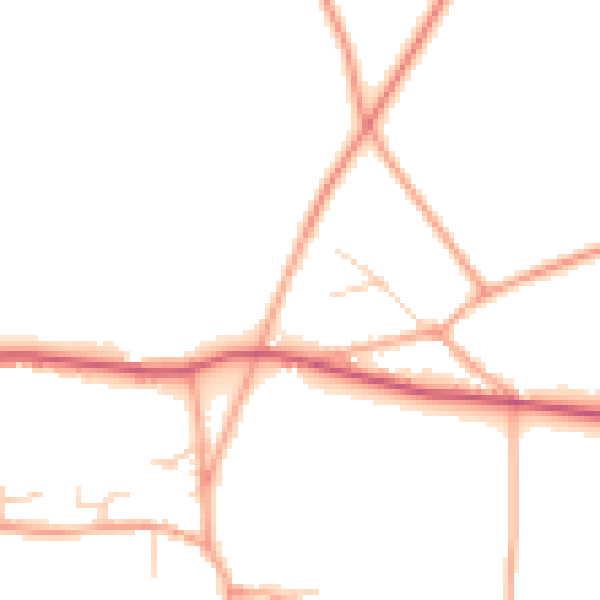 Daytime road noise heatmap for NR24 2HR