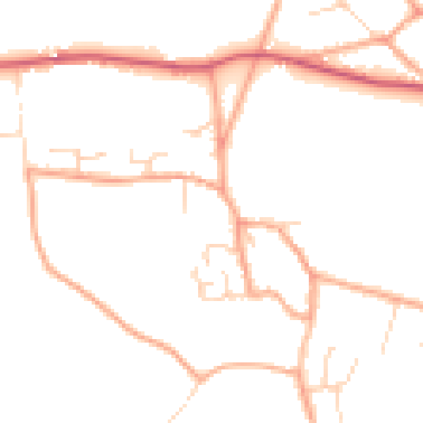 Daytime road noise heatmap for NR24 2LT