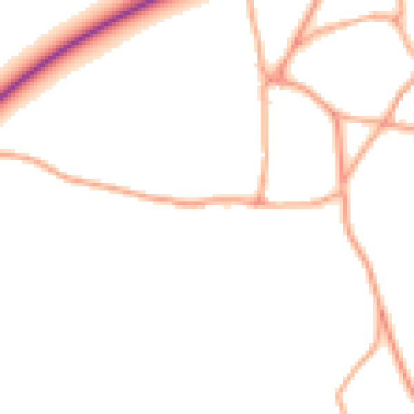 Daytime road noise heatmap for NR24 2PF