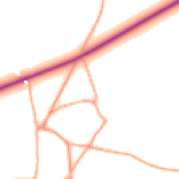 Daytime road noise heatmap for NR24 2PL