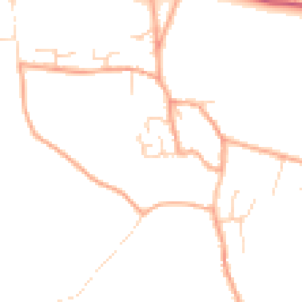 Daytime road noise heatmap for NR24 2PW