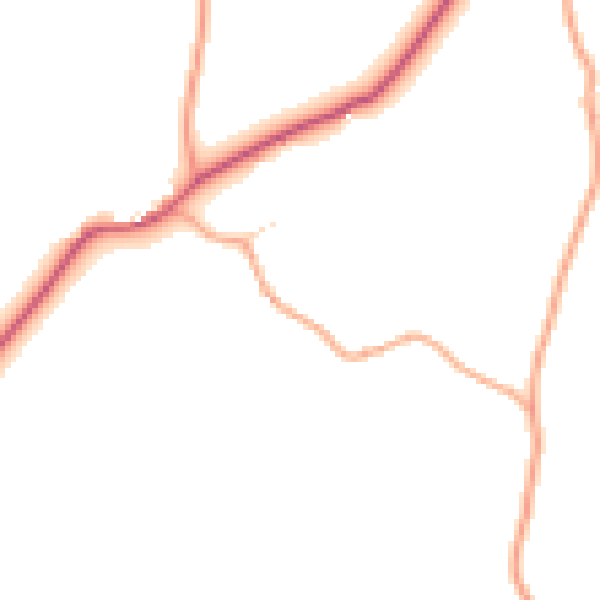 Daytime road noise heatmap for NR24 2PY