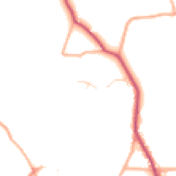 Daytime road noise heatmap for NR24 2RJ