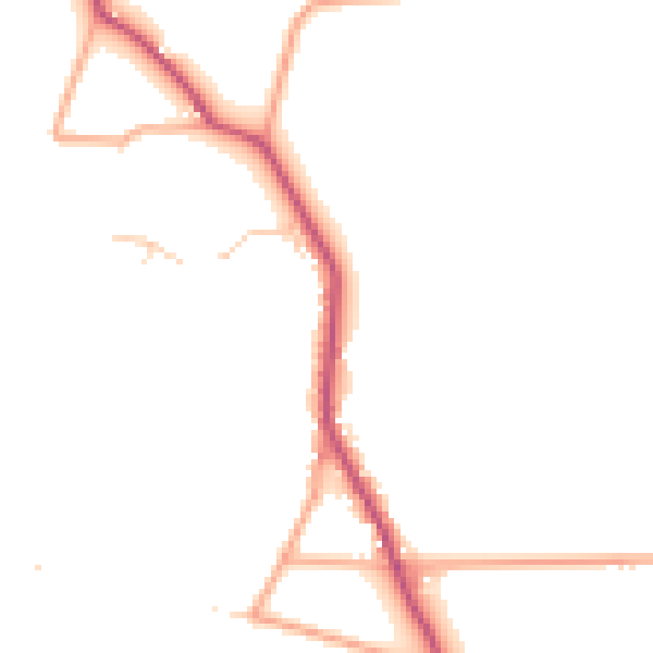 Daytime road noise heatmap for NR24 2RP