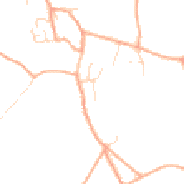 Daytime road noise heatmap for NR24 2SA