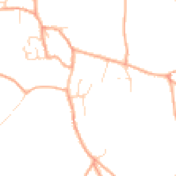 Daytime road noise heatmap for NR24 2SB