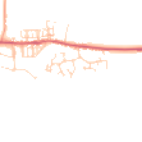 Daytime road noise heatmap for NR24 2SF