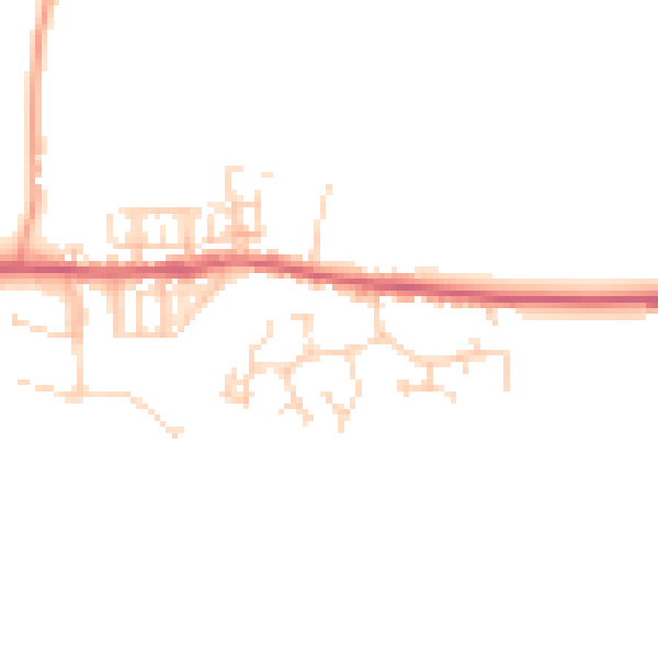 Daytime road noise heatmap for NR24 2SN