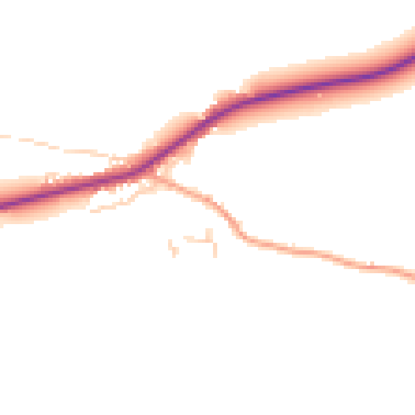 Daytime road noise heatmap for NR25 6AD