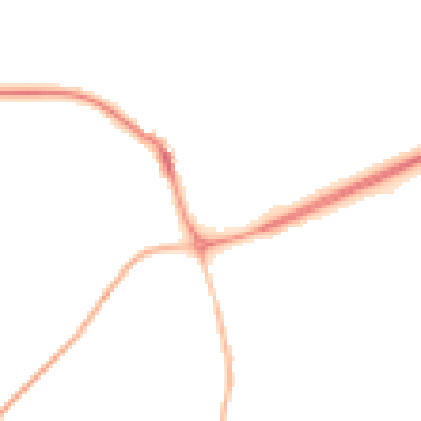 Night-time road noise heatmap for NR25 6AZ