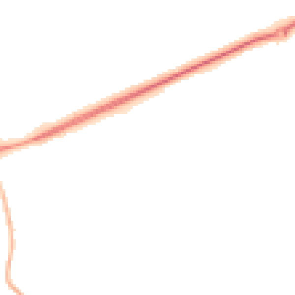 Night-time road noise heatmap for NR25 6DF