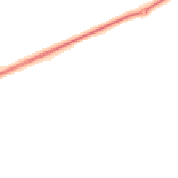 Night-time road noise heatmap for NR25 6DG