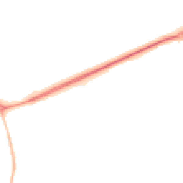 Night-time road noise heatmap for NR25 6DL
