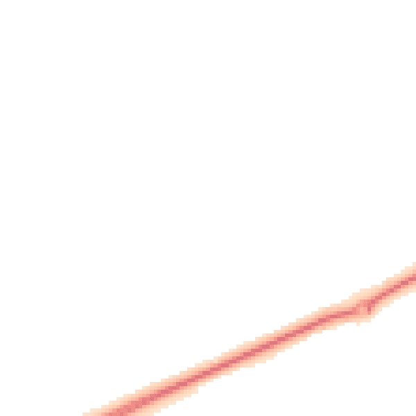 Night-time road noise heatmap for NR25 6DY